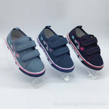 ventas al por mayor nuevos zapatos para niños zapatos de lona para niña